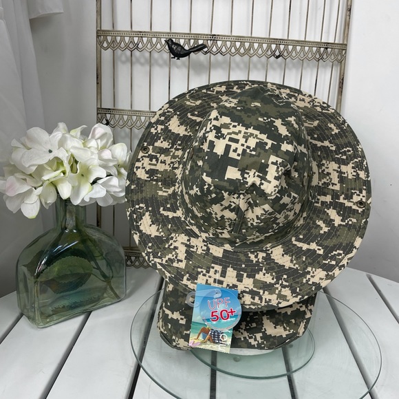 Safari Hat W/Neck Flap,sun protection UPF 50+.BinB1#3. - Picture 3 of 9